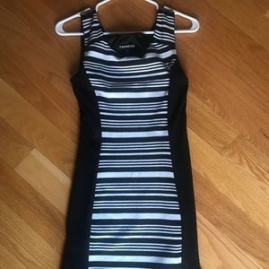 Beautiful Express stripes dress XS white & black
